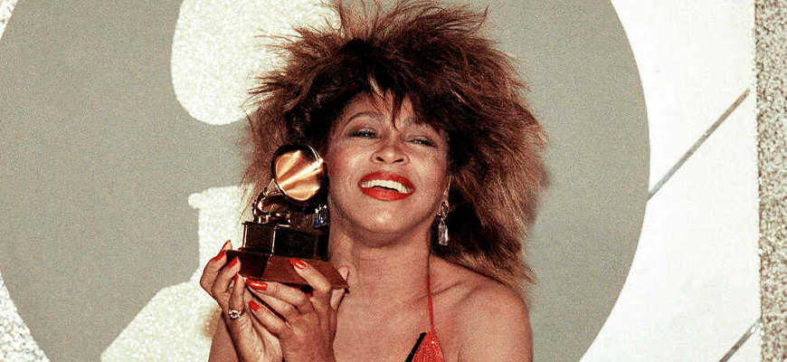 Tina Turner, Pop and R&B vocalist, holds up a Grammy Award, Feb. 27, 1985, in Los Angeles. Turner, the unstoppable singer and stage performer, died Tuesday, after a long illness at her home in Küsnacht near Zurich, Switzerland, according to her manager. She was 83. Nick Ut/AP